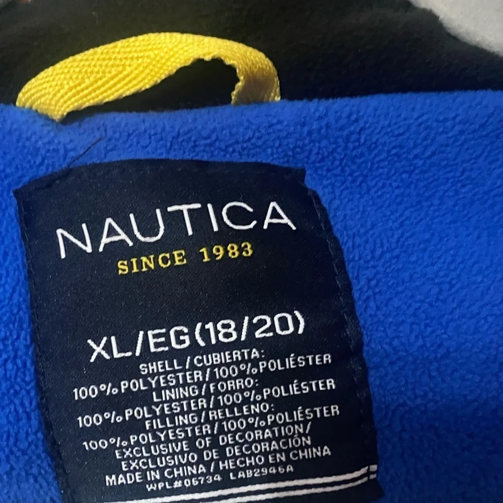Nautica Kids Bright Orange Puffer Coat Jacket